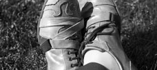 “The extraordinary strength of the Italian leather. . .”